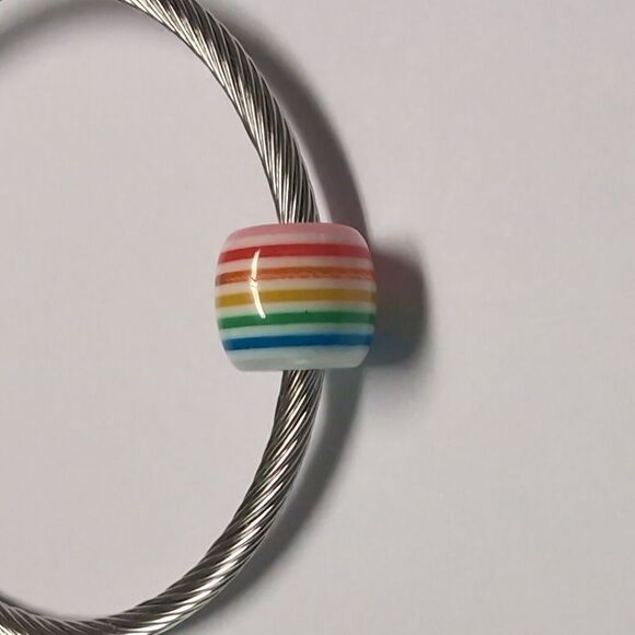 Rainbow Charm for Pandora Style Bracelet - Picture 3 of 4